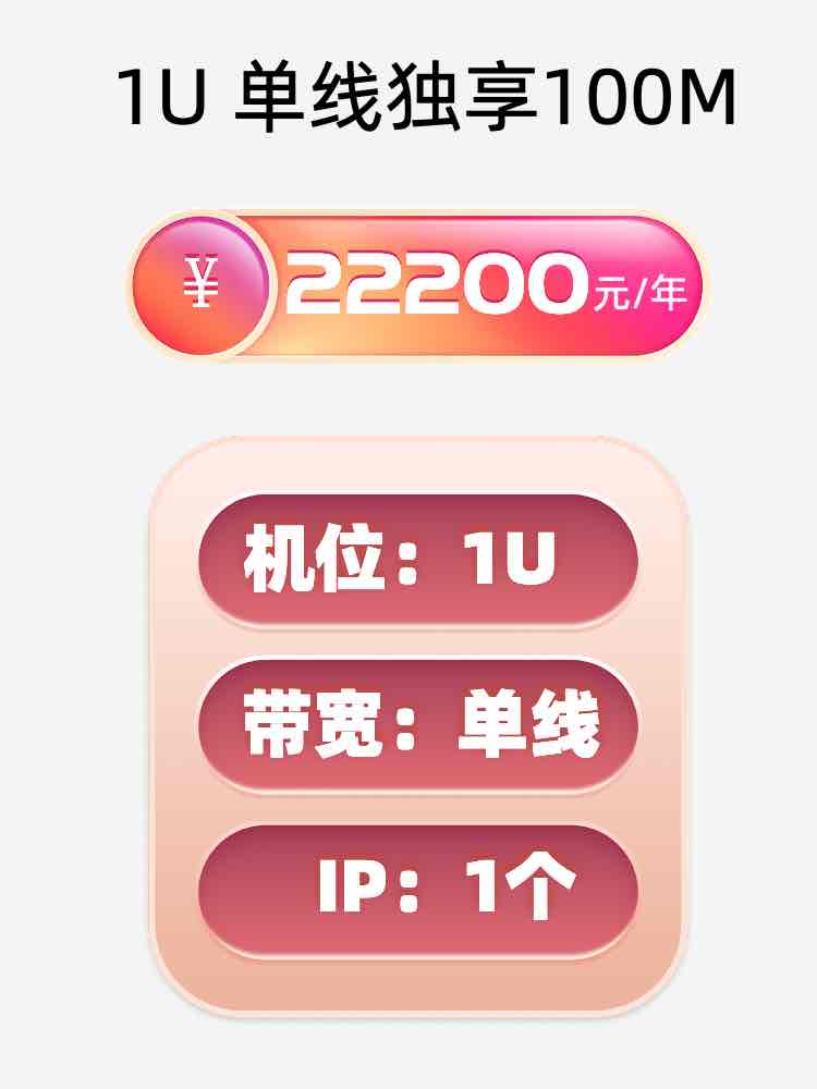 辽宁单线100M服务器托管价格